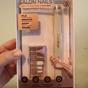 Finishing Touch Rechargeable LED light nail filer